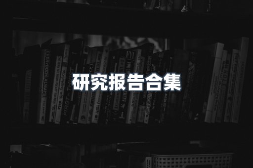 研究报告合集